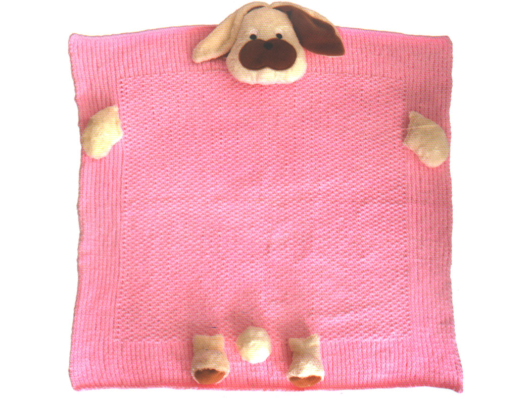 Animal Pillow Beige with Teddy at Yarn Paradise
