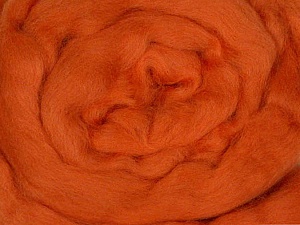 50gr-1.8m (1.76oz-1.97yards) 100% Wool felt Fiber Content 100% Wool, Orange, Brand Ice Yarns, acs-957