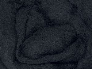 50gr-1.8m (1.76oz-1.97yards) 100% Wool felt Fiber Content 100% Wool, Brand Ice Yarns, Black, acs-1399