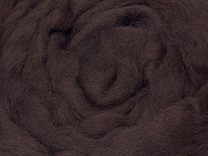50gr-1.8m (1.76oz-1.97yards) 100% Wool felt Fiber Content 100% Wool, Brand Ice Yarns, Coffee Brown, acs-1401