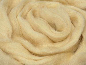 50gr-1.8m (1.76oz-1.97yards) 100% Wool felt Fiber Content 100% Wool, Brand Ice Yarns, Dark Cream, acs-1405