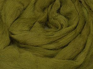 50gr-1.8m (1.76oz-1.97yards) 100% Wool felt Fiber Content 100% Wool, Jungle Green, Brand Ice Yarns, acs-1412