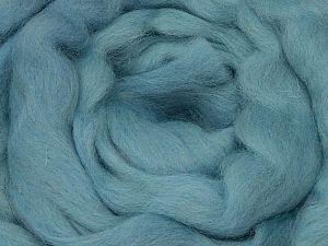 50gr-1.8m (1.76oz-1.97yards) 100% Wool felt Fiber Content 100% Wool, Light Blue, Brand Ice Yarns, acs-1417