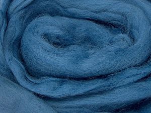 50gr-1.8m (1.76oz-1.97yards) 100% Wool felt Fiber Content 100% Wool, Indigo Blue, Brand Ice Yarns, acs-1418