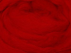 50gr-1.8m (1.76oz-1.97yards) 100% Wool felt Fiber Content 100% Wool, Red, Brand Ice Yarns, acs-1427