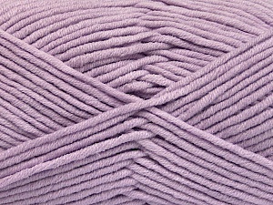 Fiber Content 55% Cotton, 45% Acrylic, Light Lilac, Brand Ice Yarns, Yarn Thickness 4 Medium Worsted, Afghan, Aran, fnt2-51434