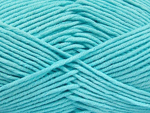 Fiber Content 55% Cotton, 45% Acrylic, Light Turquoise, Brand Ice Yarns, Yarn Thickness 4 Medium Worsted, Afghan, Aran, fnt2-52025