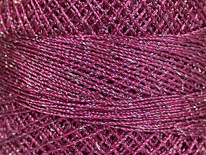 Fiber Content 70% Polyester, 30% Metallic Lurex, Brand YarnArt, Silver, Orchid, Yarn Thickness 0 Lace Fingering Crochet Thread, fnt2-52256 