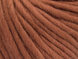 Contenido de fibra 100% Lana australiana, Rose Brown, Brand Ice Yarns, Yarn Thickness 6 SuperBulky Bulky, Roving, fnt2-52942 