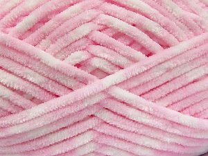 Fiber Content 100% Micro Fiber, White, Light Pink, Brand Ice Yarns, fnt2-53700