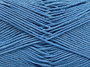 Contenido de fibra 100% Mercerizado del algodón, Jeans Blue, Brand Ice Yarns, Yarn Thickness 2 Fine Sport, Baby, fnt2-53794
