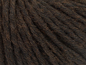 Fiber Content 55% Acrylic, 45% Wool, Brand Ice Yarns, Dark Brown, Yarn Thickness 5 Bulky Chunky, Craft, Rug, fnt2-54376