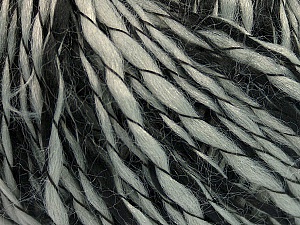 Composition 90% Acrylique, 10% Polyamide, Brand Ice Yarns, Grey, Black, Yarn Thickness 3 Light DK, Light, Worsted, fnt2-55260