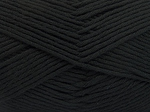 Composition 50% SuperFine Acrylic, 50% SuperFine Nylon, Brand Ice Yarns, Black, Yarn Thickness 4 Medium Worsted, Afghan, Aran, fnt2-56279 
