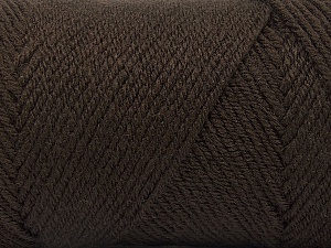 Fiber Content 50% Wool, 50% Acrylic, Brand Ice Yarns, Coffee Brown, Yarn Thickness 3 Light DK, Light, Worsted, fnt2-56427