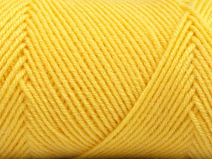 Fiber Content 50% Wool, 50% Acrylic, Yellow, Brand Ice Yarns, Yarn Thickness 3 Light DK, Light, Worsted, fnt2-56439
