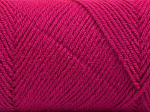 Fiber Content 50% Wool, 50% Acrylic, Brand Ice Yarns, Dark Fuchsia, Yarn Thickness 3 Light DK, Light, Worsted, fnt2-56441