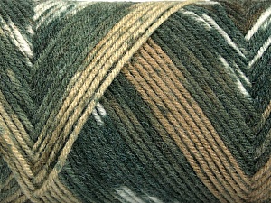 Fiber Content 50% Acrylic, 50% Wool, White, Brand Ice Yarns, Grey Shades, Brown Shades, Yarn Thickness 3 Light DK, Light, Worsted, fnt2-56444