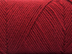 Fiber Content 50% Wool, 50% Acrylic, Brand Ice Yarns, Burgundy, Yarn Thickness 3 Light DK, Light, Worsted, fnt2-57735