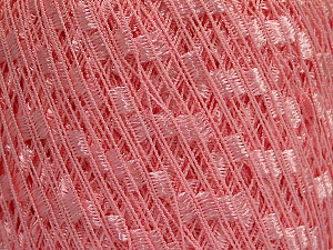 Trellis Fiber Content 100% Polyester, Pink, Brand Ice Yarns, Yarn Thickness 5 Bulky Chunky, Craft, Rug, fnt2-58129
