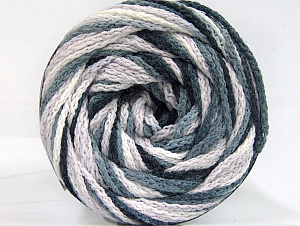 Fiber Content 50% Acrylic, 50% Polyamide, White, Brand Ice Yarns, Grey, Black, Yarn Thickness 5 Bulky Chunky, Craft, Rug, fnt2-59344 