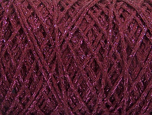 Please be advised that yarn iade made of recycled cotton, and dye lot differences occur. Fiber Content 90% Cotton, 10% Metallic Lurex, Brand Ice Yarns, Burgundy, Yarn Thickness 4 Medium Worsted, Afghan, Aran, fnt2-60140