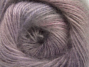 Fiber Content 75% Premium Acrylic, 15% Wool, 10% Mohair, Pink, Lilac Shades, Brand ICE, Grey, Yarn Thickness 2 Fine Sport, Baby, fnt2-61000