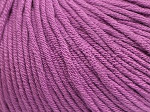 Fiber Content 50% Cotton, 50% Acrylic, Lavender, Brand Ice Yarns, Yarn Thickness 3 Light DK, Light, Worsted, fnt2-62751