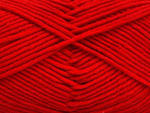 Fiber Content 55% Cotton, 45% Acrylic, Tomato Red, Brand Ice Yarns, Yarn Thickness 4 Medium Worsted, Afghan, Aran, fnt2-63100