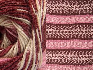 Fiber Content 70% Acrylic, 30% Wool, Pink, Brand Ice Yarns, Cream, Burgundy, Yarn Thickness 3 Light DK, Light, Worsted, fnt2-63213