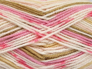 Fiber Content 100% Acrylic, White, Pink Shades, Brand Ice Yarns, Cream, Camel, Yarn Thickness 4 Medium Worsted, Afghan, Aran, fnt2-63338
