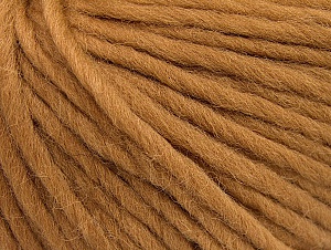 Fiber Content 100% Wool, Light Brown, Brand Ice Yarns, Yarn Thickness 5 Bulky Chunky, Craft, Rug, fnt2-63346