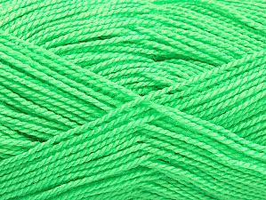Contenido de fibra 100% AcrÃ­lico, Neon Green, Brand Ice Yarns, Yarn Thickness 1 SuperFine Sock, Fingering, Baby, fnt2-63388 