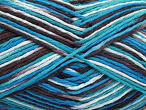 Composition 100% Coton, Turquoise, Maroon, Brand Ice Yarns, Blue, Yarn Thickness 3 Light DK, Light, Worsted, fnt2-64041