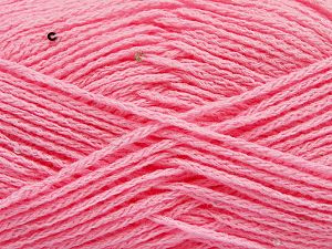 Fiber Content 98% Acrylic, 2% Paillette, Pink, Brand Ice Yarns, Yarn Thickness 4 Medium Worsted, Afghan, Aran, fnt2-67047 