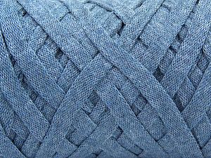 Composition 100% Recycled Cotton, Jeans Blue, Brand Ice Yarns, Yarn Thickness 6 SuperBulky Bulky, Roving, fnt2-67285 