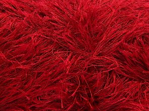 Fiber Content 100% Polyester, Brand Ice Yarns, Dark Red, Yarn Thickness 5 Bulky Chunky, Craft, Rug, fnt2-68238