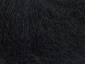 Fiber Content 47% SuperKid Mohair, 31% Superwash Extrafine Merino Wool, 22% Polyamide, Brand Ice Yarns, Black, fnt2-69133 