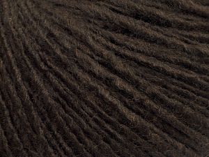 Fiber Content 50% Merino Wool, 25% Alpaca, 25% Acrylic, Brand Ice Yarns, Dark Brown, fnt2-69231