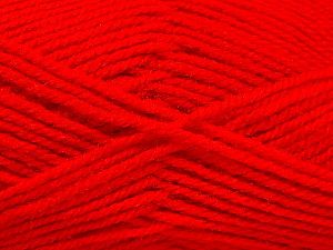Fiber Content 50% Acrylic, 50% Wool, Red, Brand Ice Yarns, fnt2-69833