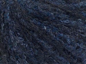 Fiber Content 25% Wool, 25% Polyamide, 25% Alpaca, 25% Acrylic, navy shades, Brand Ice Yarns, fnt2-69992