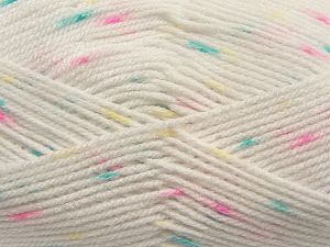 Fiber Content 100% Acrylic, White, Turquoise, Pink, Brand Ice Yarns, Green, fnt2-70659
