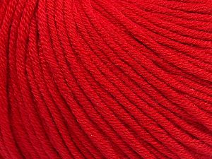 Fiber Content 50% Cotton, 50% Acrylic, Red, Brand Ice Yarns, fnt2-70816