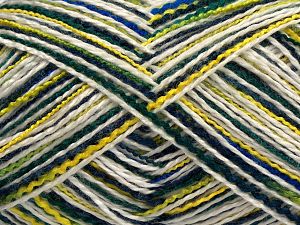 Composition 100% Acrylique, White, Brand Ice Yarns, Green Shades, Blue Shades, fnt2-70871