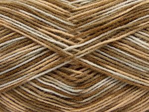 Composition 100% Acrylique, White, Brand Ice Yarns, Brown Shades, fnt2-70888