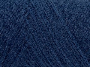 Items made with this yarn are machine washable & dryable. Fiber Content 100% Acrylic, Brand Ice Yarns, Dark Jeans Blue, fnt2-71187