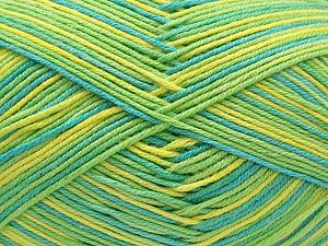Fiber Content 50% Cotton, 50% Acrylic, Turquoise, Brand Ice Yarns, Green Shades, Yarn Thickness 2 Fine Sport, Baby, fnt2-71262