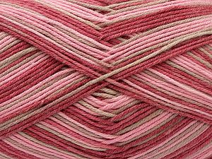 Fiber Content 50% Acrylic, 50% Cotton, Pink Shades, Brand Ice Yarns, Beige, Yarn Thickness 2 Fine Sport, Baby, fnt2-71264