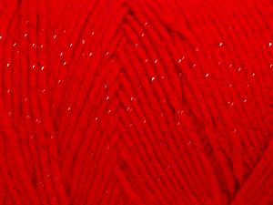 Fiber Content 95% Acrylic, 5% Metallic Lurex, Red, Brand Ice Yarns, fnt2-71688