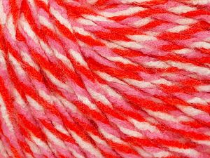 Composition 100% Acrylique, White, Pink, Orange, Brand Ice Yarns, fnt2-71826
